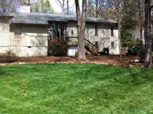 garden before sod installation by Top Garden landscaping
