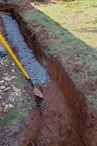 Top garden, landscaping installing drainage in Charlotte lawn